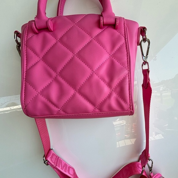Steve Madden Pink Quilted Satchel with Silver Hardware - Picture 8 of 10